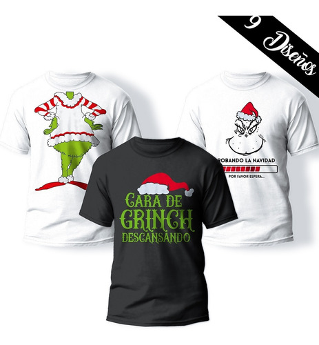 Vectores De Navidad Para Playeras Grinch Sublimación O Corte