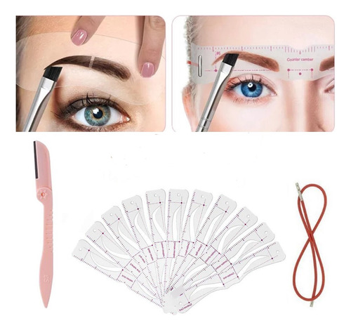 Plantillas Para Cejas Set X12 Kit - Unidad a $42900