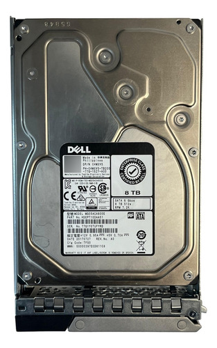 Hd Dell 8tb 7.2k 3,5 Sata 6gb 04wxv5 4wxv5 (com Gaveta Nova) @