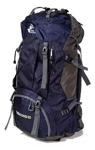 Mochila Mochilero Impermeable 60 Litros Trekking + Cobertor