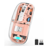 Ratón Transparente Inalámbrico Bluetooth 2.4g Silencioso