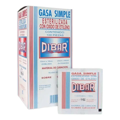 Gasa Dibar Caja 100 Piezas | MercadoLibre