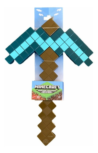 Espada De Juguete Mattel Pico De Diamante De Minecraft Color Verde