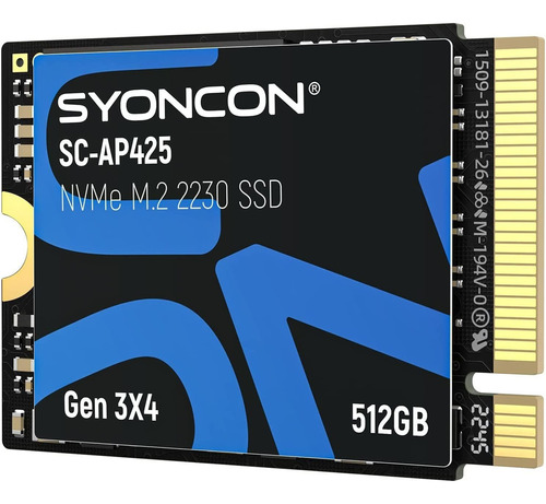 Memoria Ssd M.2 2230 Syoncon Ap425, Nvme Pcie Gen 3.0x4