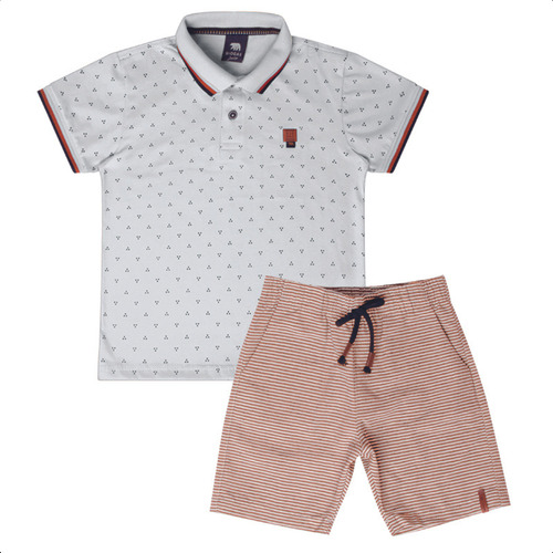 Conjunto Infantil Menino Camisa Polo Biogás Júnior 24737