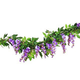 Guirnalda Artificial 6ft Wisteria Morada