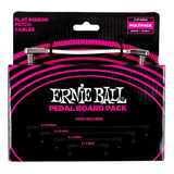 Cabo Pedal Ernie Ball P10 L Branco Blindado Kit Com 10 Cabos