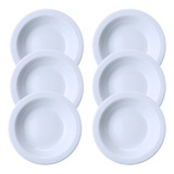 Kit 6 Prato Fundo Jantar Sopa Salada Iguaçu Porcelana Germer