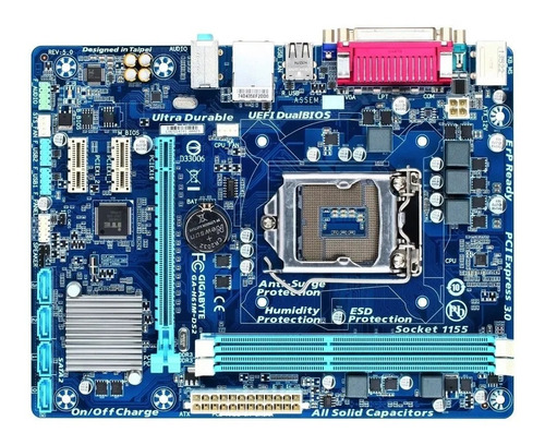 Motherboard Gigabyte Ga-h61m-ds2 Soket 1155 Lga 2a Y 3a Gen