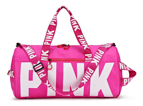 Bolso Deportivo Mujer Pink Para Viajes, Gym Deporte