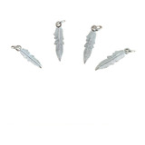 Pluma 1.7 X 0.4 Cms En Plata Ley 0.925 , 1 Pieza