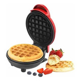 Waflera Maquina Para Waffles Reposteria Mini Wafleras Roja