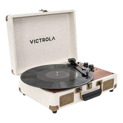 Tocadisco Victrola Vinilo Bt Bidireccional Parlantes Oak Blanco | Meses sin interés