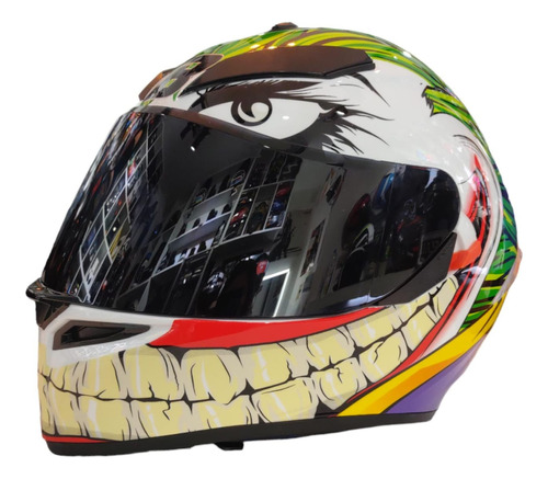 Casco Moto Integral Doble Visor Joker Guason Comics Rpm