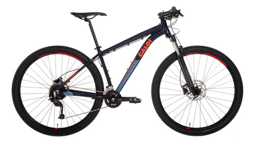 Bicicleta Mtb Aro 29 Caloi Moab 18v Azul Freio Shimano Mt