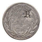 1 Real 1829 Popayán Con Resello R Plata