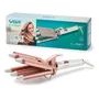 Buclera Rizador Cerámica Vgr V-528 5 Ondas Temperatura 220° Color Blanco y Rosa | Envío gratis