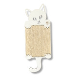 Brinquedo Arranhador De Parede Vertical Gato Love Com Sisal 