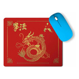 Mouse Pad Dragão Serpente Oriental Dourado Asiático
