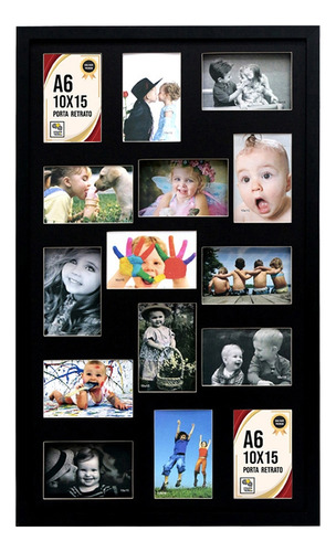 Quadro Painel Multifotos C/vd 15 Fotos 10x15 Ideal Disjuntor