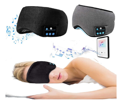 Antifaz Ajustable Para Dormir Cubre Ojos Bluetooth Musica
