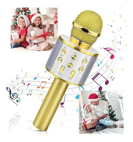 Microfono Para Niños Parlante Karaoke Bluetooth 