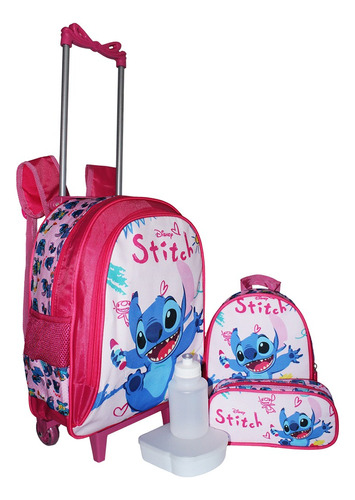 Kit Mochila Lilo & Stitch Filme Meninas Rodinhas Lanchei Cl1