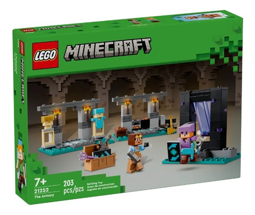 Lego Minecraft La Armería (21252) Cantidad De Piezas 203