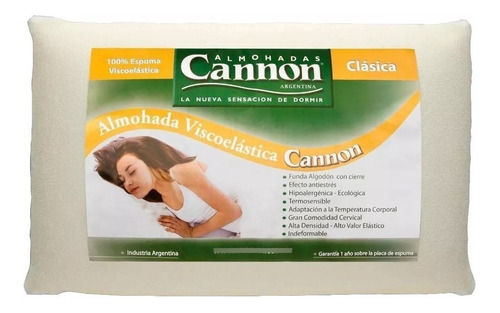 Almohada Cannon Viscoelastica Clásica, Entrega Sin Cargo*