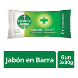 Espadol - Jabon Original Antibacterial Pack 6un 3 X 80 Grs