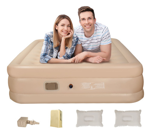 Colchon Aire Cama Inflable Matrimonial Queen Size 200*150*40