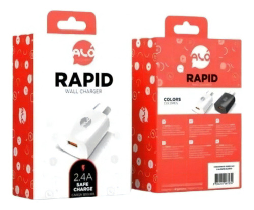 Cargador Pared Alo Rapi Usb 5v 2.4a Color Blanco