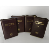 Livro Liturgia Das Horas 04 Volumes Breviário Igreja Zíper