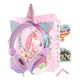 Soosooly Unicorns Auriculares Unicornios S Niñas, Con