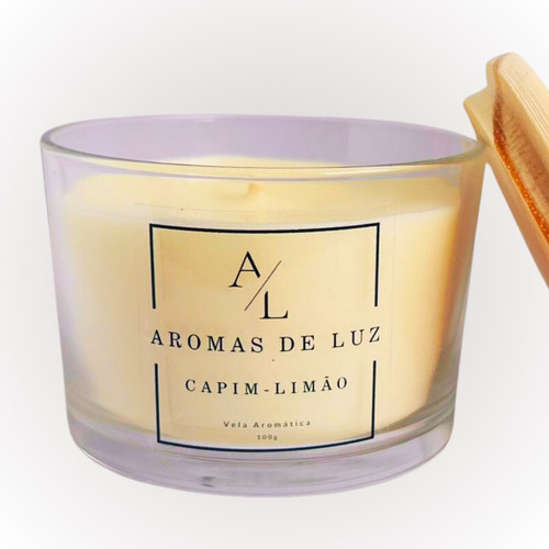 Vela Aromática Perfumada Premium No Vidro Decorativa