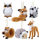 . 6 Adorno Peluche Para Animales Decoración Navideña .