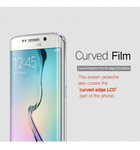 Screen Protector Para Galaxy S6 Edge Lleva 3 Frontales Pelic