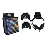 Suporte De Parede Para Jogos Ps4, Ps5 E Blu-ray Organizador