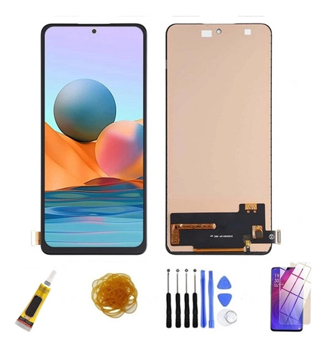 Tela Touch Frontal Display Para Note 10 Pro 4g + Kit 