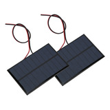 2pcs Mini Módulo De Panel Solar Cargador Systerm Batería Dc