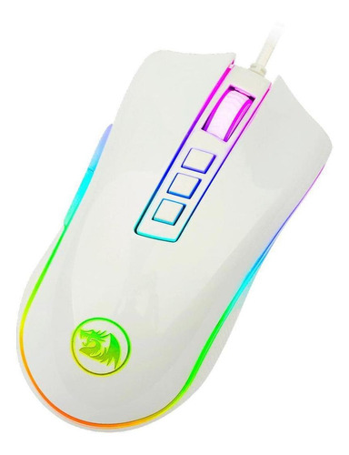 Mouse Gamer Redragon Cobra M711 Rgb 10000 Dpi 7 Botões White