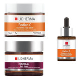 Retinol A+ Daily  + Radian C Serum + Radian C Cream Lidherma