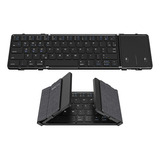 Mini Teclado Bluetooth Plegable Con Panel Táctil Inalámbrico