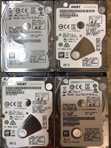 Disco Duro 500gb 2.5 Sata Para Lap Top Hgst