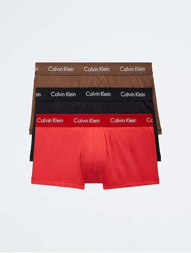 Boxer Trunk  Calzon Calvin Klein Cotton Stretch  Paq. 3 Pie