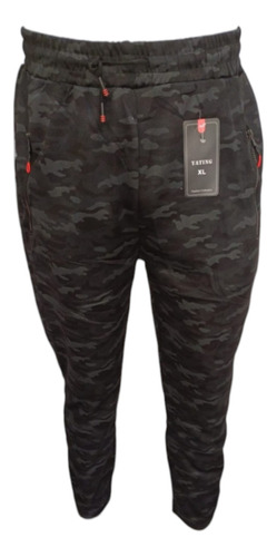 Pack 3 Pantalones Buzo Hombre Estilo Militar Chiporro Polar