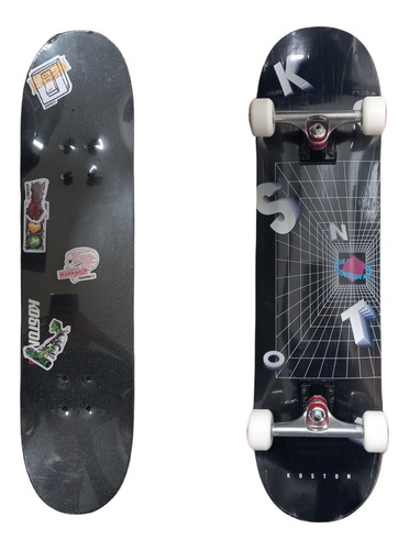 Patineta Tabla Skate Koston Para Adulto Leaf 8.0 Con Sticker - FEBO