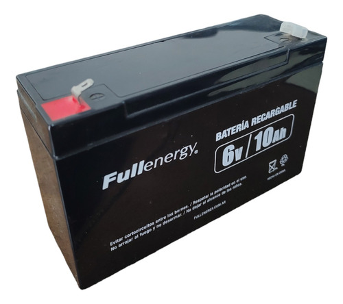 Bateria Gel Recargable 6v 10ah Fullenergy Ups Luz Emergencia