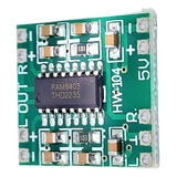 Placa Mini Amplificador Digital 2x3w De 2,5v A 5v  Pam8403