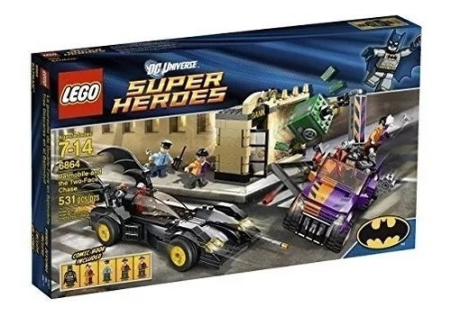 Lego 6864 Batmobile And The Two-face Chase